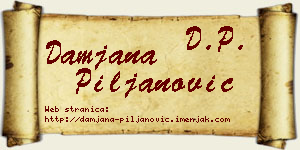 Damjana Piljanović vizit kartica
